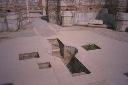 This font is from St John's in Ephesus built at the same time as St Mary's