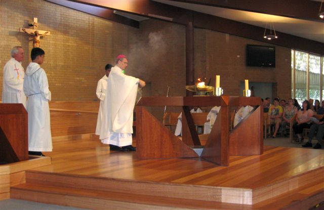 incensing the altar