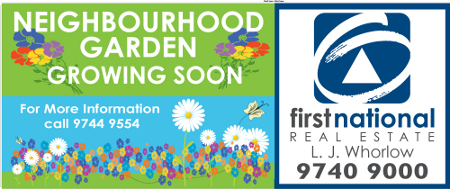 PICTURE OF THE NEIGHBOURHOOD GARDEN CONTAINER SIGN