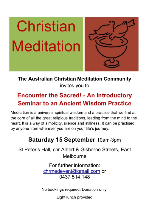 Introduction to Christian Meditation-a