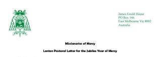 HEADER LENTEN PASTORAL LETTER 2016
